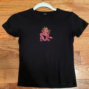 Brandy Melville Dragon Graphic Tee